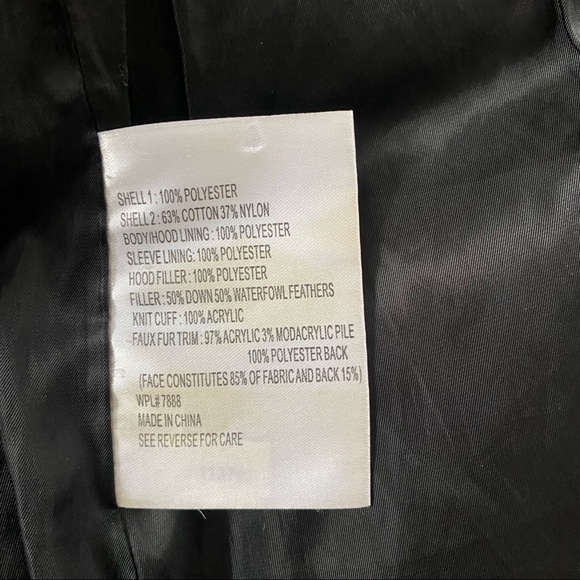 Miss Sixty Down & Faux Fur Trim Utility Winter Jacket Parka Anorak Coat XS - Picture 13 of 15